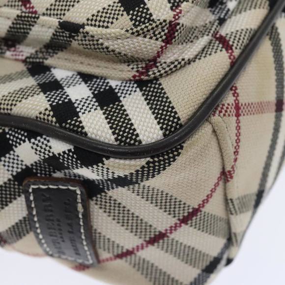 BURBERRY Nova Check Shoulder Bag Canvas Leather Beige Brown Auth hk1649 - Picture 12 of 16